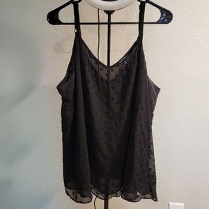 Torrid Lightweight Black Polka Dot Cami Tank